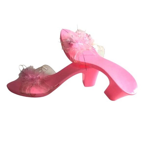 Girls Dress-Up Shoes Heels Pink Size Small - Picture 4 of 6